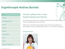 Tablet Screenshot of ergotherapiepraxis-bartels.de